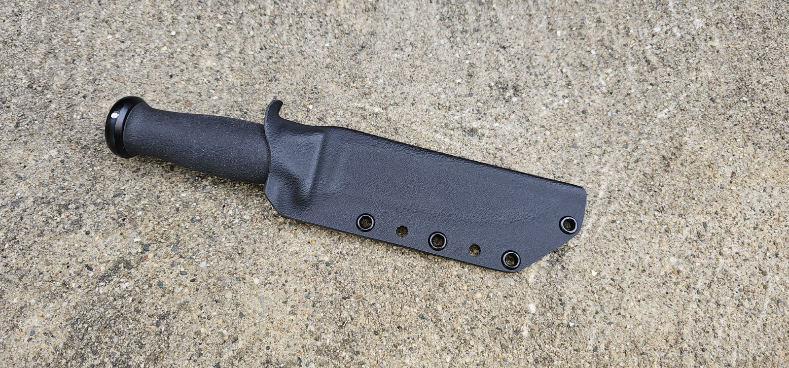 Ka-Bar MK1 USN, Mark 1 Custom KYDEX sheath, TACO 2.0 style, (Bk)