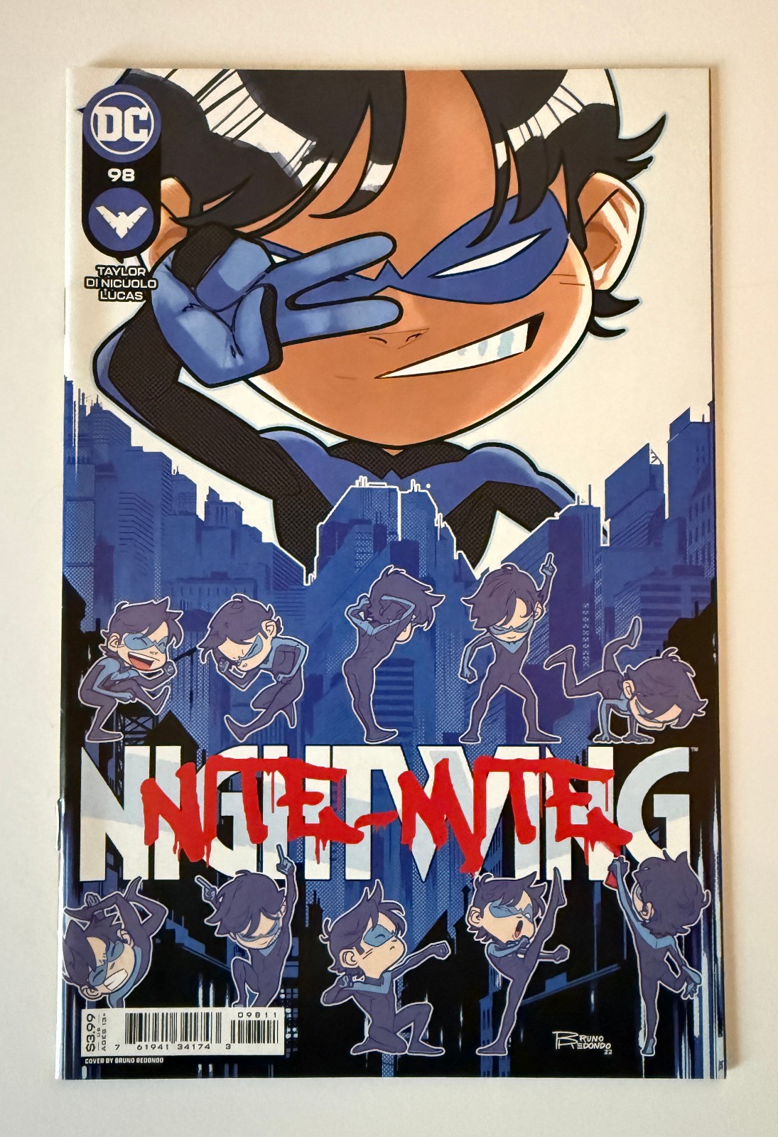 Nightwing #98 Bruno Redondo cover A variant NM 2022 Nite-Mite Taylor Di Nicuolo