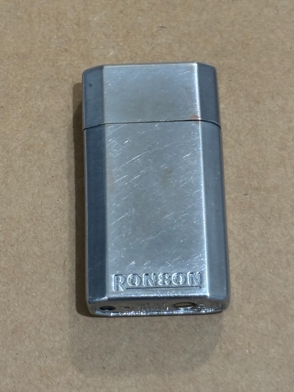 🟢 Ronson Jet Lite – Brushed Metal Butane Torch Lighter – Wind‑Resistant Flame