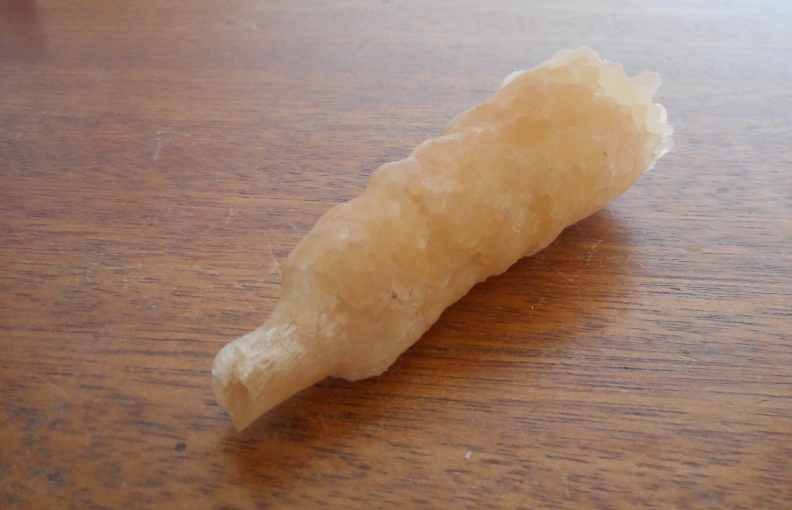 Stalactite, Calcite, Natural Crystal Specimen, 3.3 in long, 1.2 in diameter