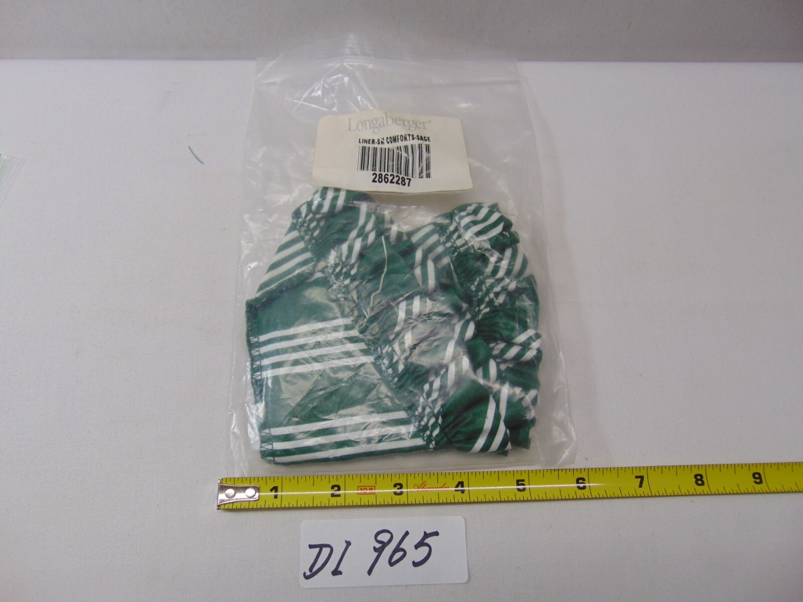 Longaberger Sage Solid Small Comforts Basket Liner Only #2862287 New