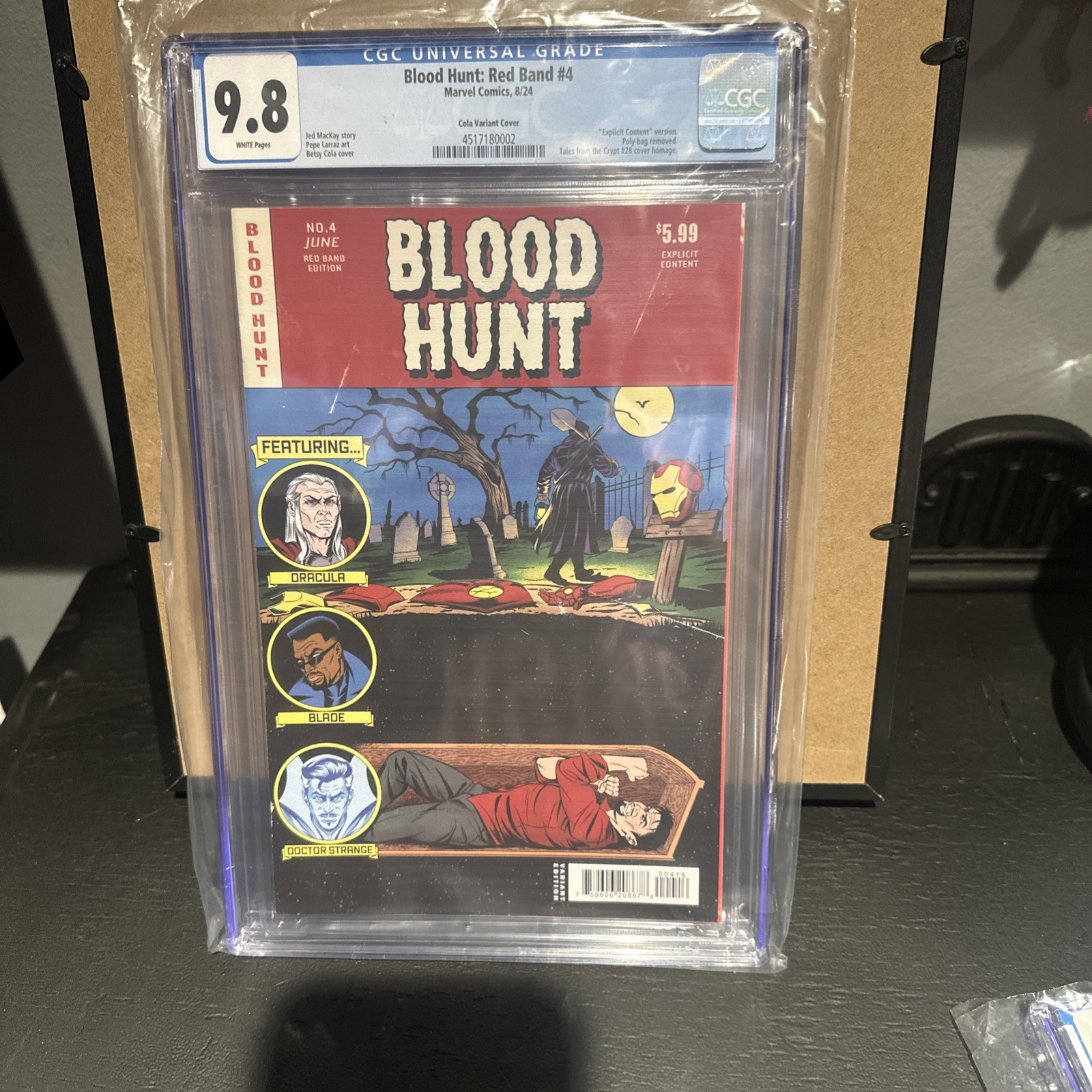 BLOOD HUNT #4 Red Band 1:25 Incentive Variant Marvel Comics 2024 CGC 9.8