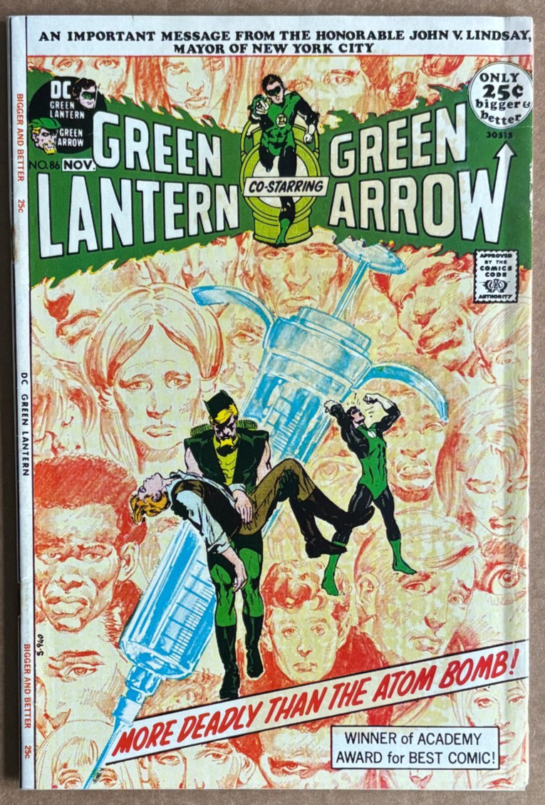 GREEN LANTERN # 86 – NEAL ADAMS KEY -THE GREEN ARROW-ANTI DRUG STORY CONCLUDES