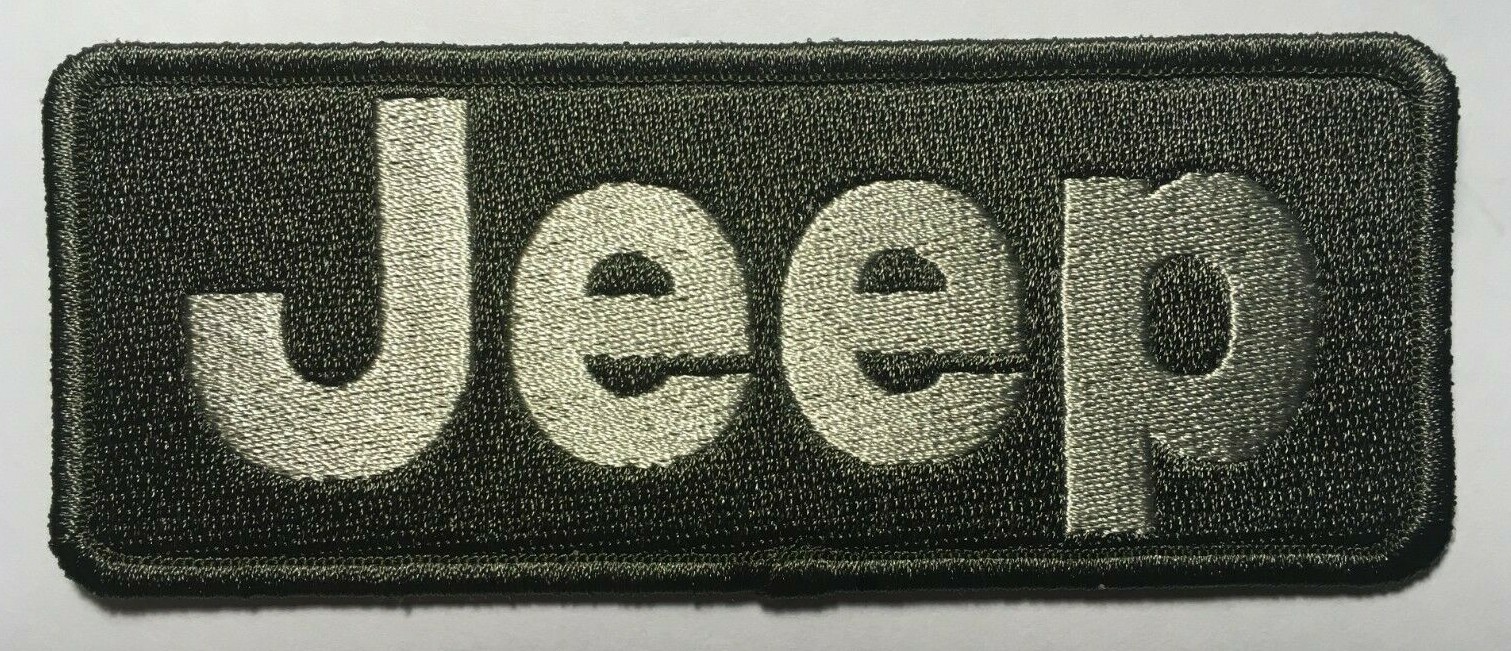 Jeep patch jeep patch iron on or sew on Jeep embroidery JEEP patch 5″ wide x 2″