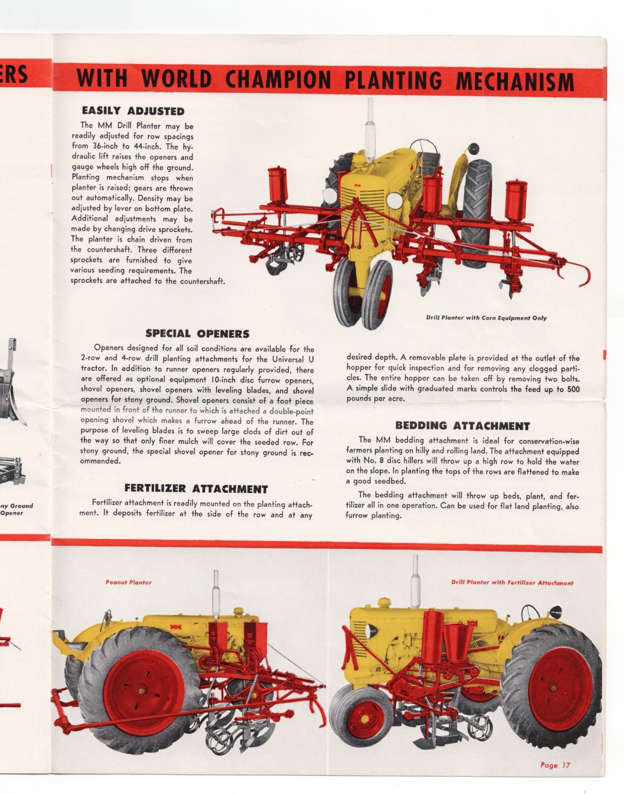 MINNEAPOLIS-MOLINE VISIONLINED “U” TRACTORS 24 PAGE BROCHURE