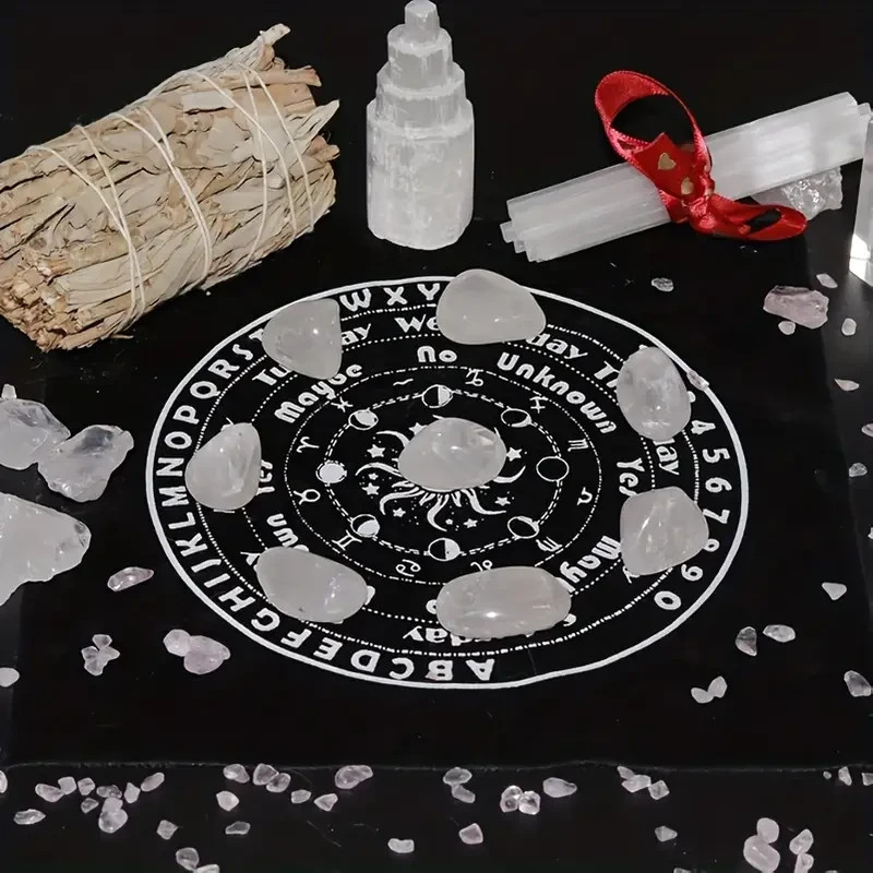 50Pcs Clear Quartz Tumbled Stone Healing Crystal Reiki Gemstone Mineral Specimen
