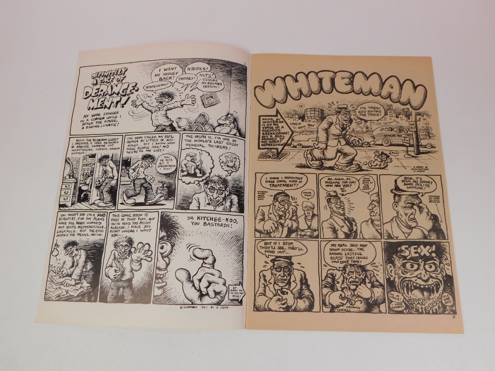 ZAP COMIX #1 – R Crumb – 2ND Print Underground Comic