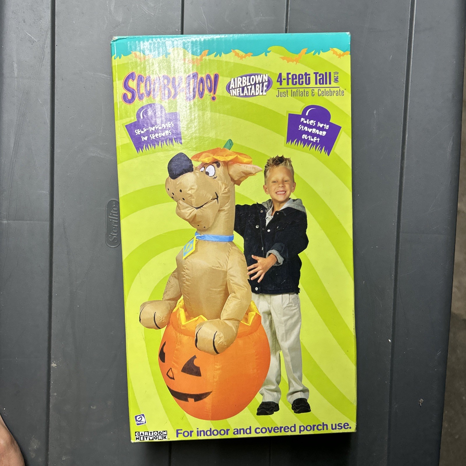 Vintage Gemmy Airblown Inflatable Scooby-Doo In A Pumpkin HALLOWEEN Indoor Rare