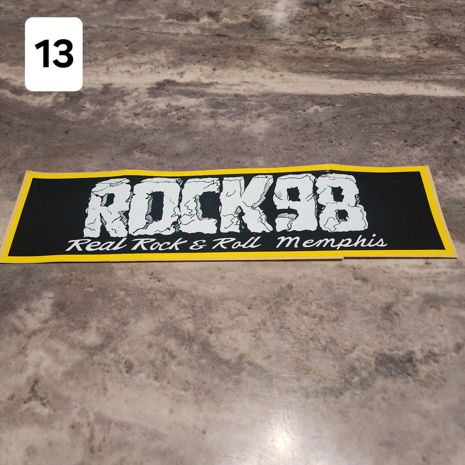 Classic ROCK 103, EAGLE, 96X Memphis Radio Station Stickers from 1980s-90s Era.