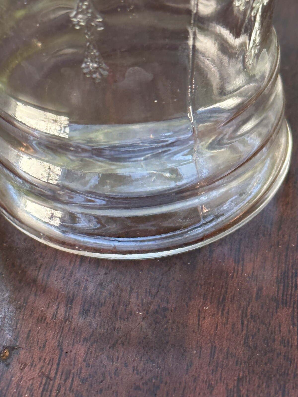 Vintage Anchor Hocking Clear Cameo Ballerina Flat Tumblers Set Of 10 Rare