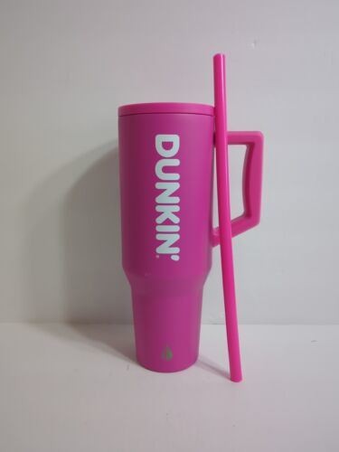 Dunkin Donuts Dunk Kings Pink 40oz Tumbler