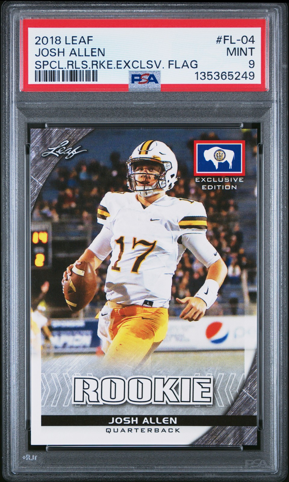 2018 LEAF SPECIAL RELEASE ROOKIE EXCLUSIVE FLAG #FL-04 JOSH ALLEN PSA 9