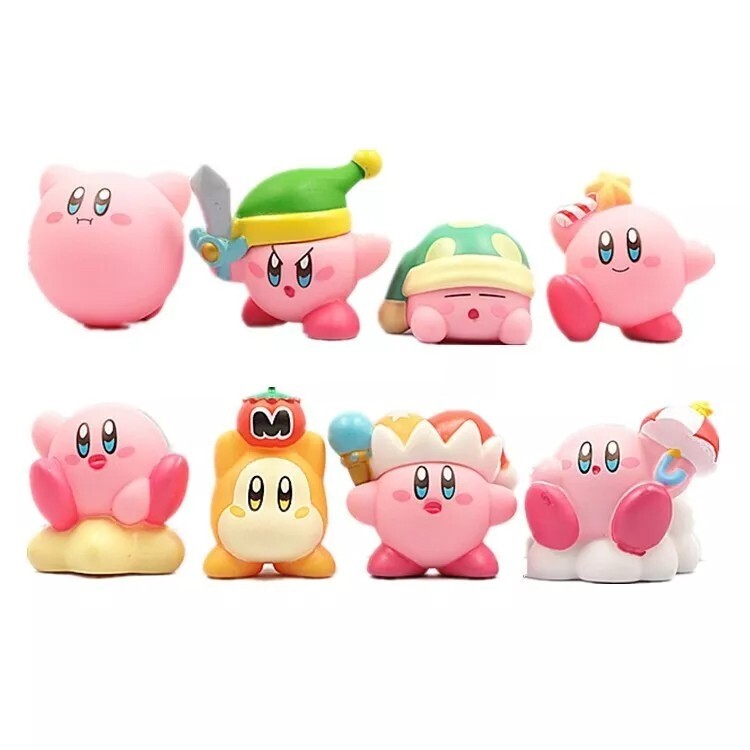8 Pcs Set Anime 2.5″ Kirby PVC Action Figure Doll Collection Model Toys Gift