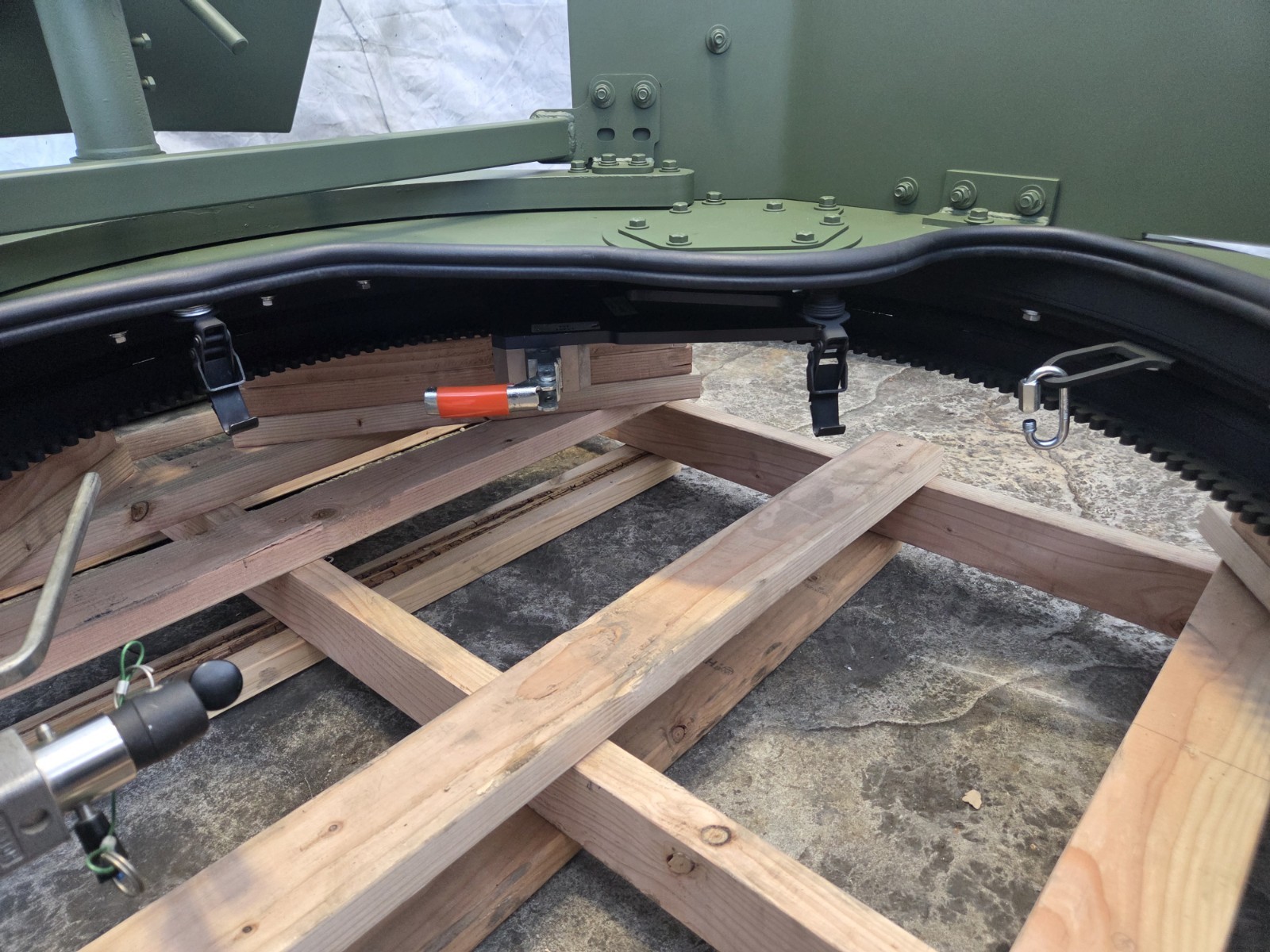Complete Drop In Ready Humvee Geared 11 Series Turret, Full Coupla And Shield