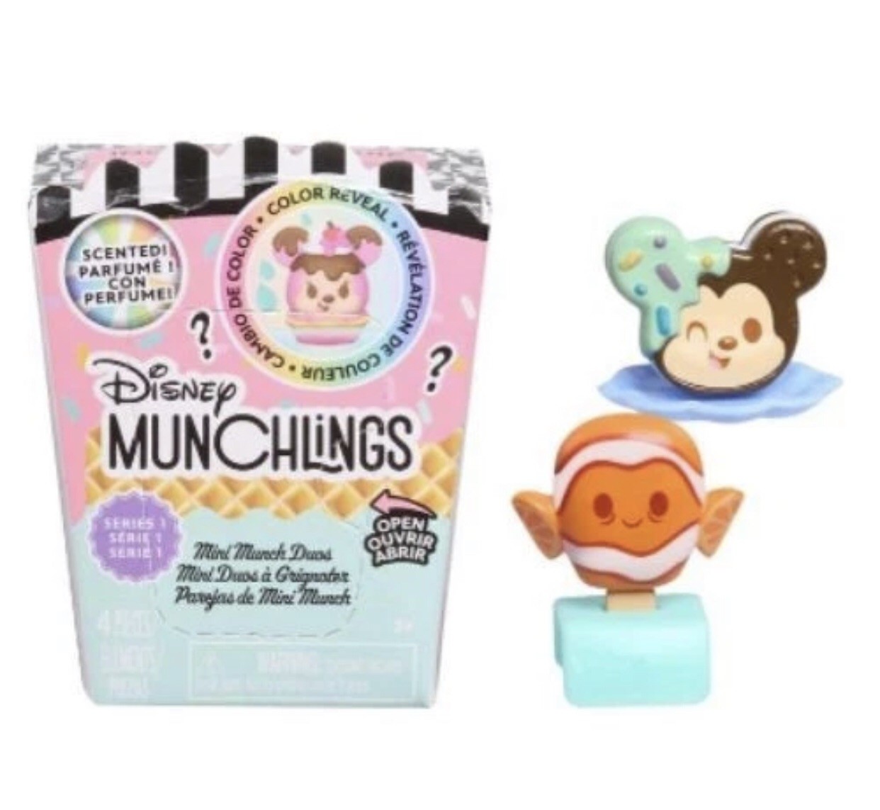 Disney Munchlings Mini Munch Duos Series 1 Mystery Box 7 Packs Counter Display