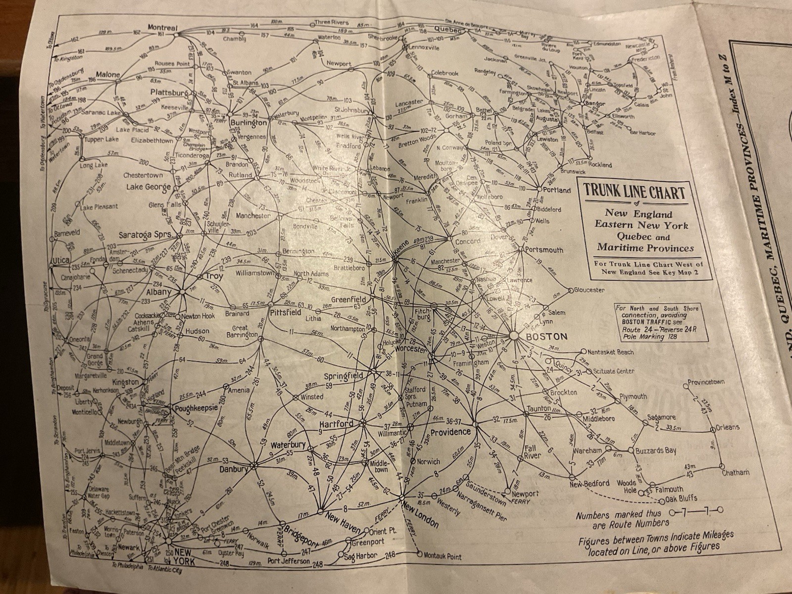 1933 Map Automobile All In One Guide Green Book New England Canada Gulf State