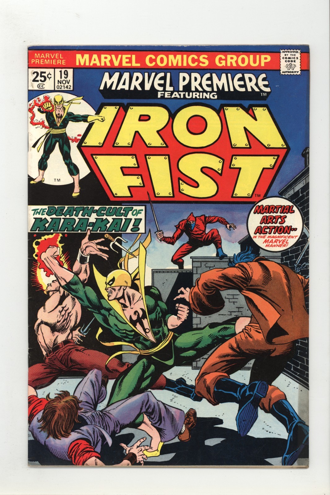Marvel Premiere 19 F+ Fine+ Iron Fist 1974