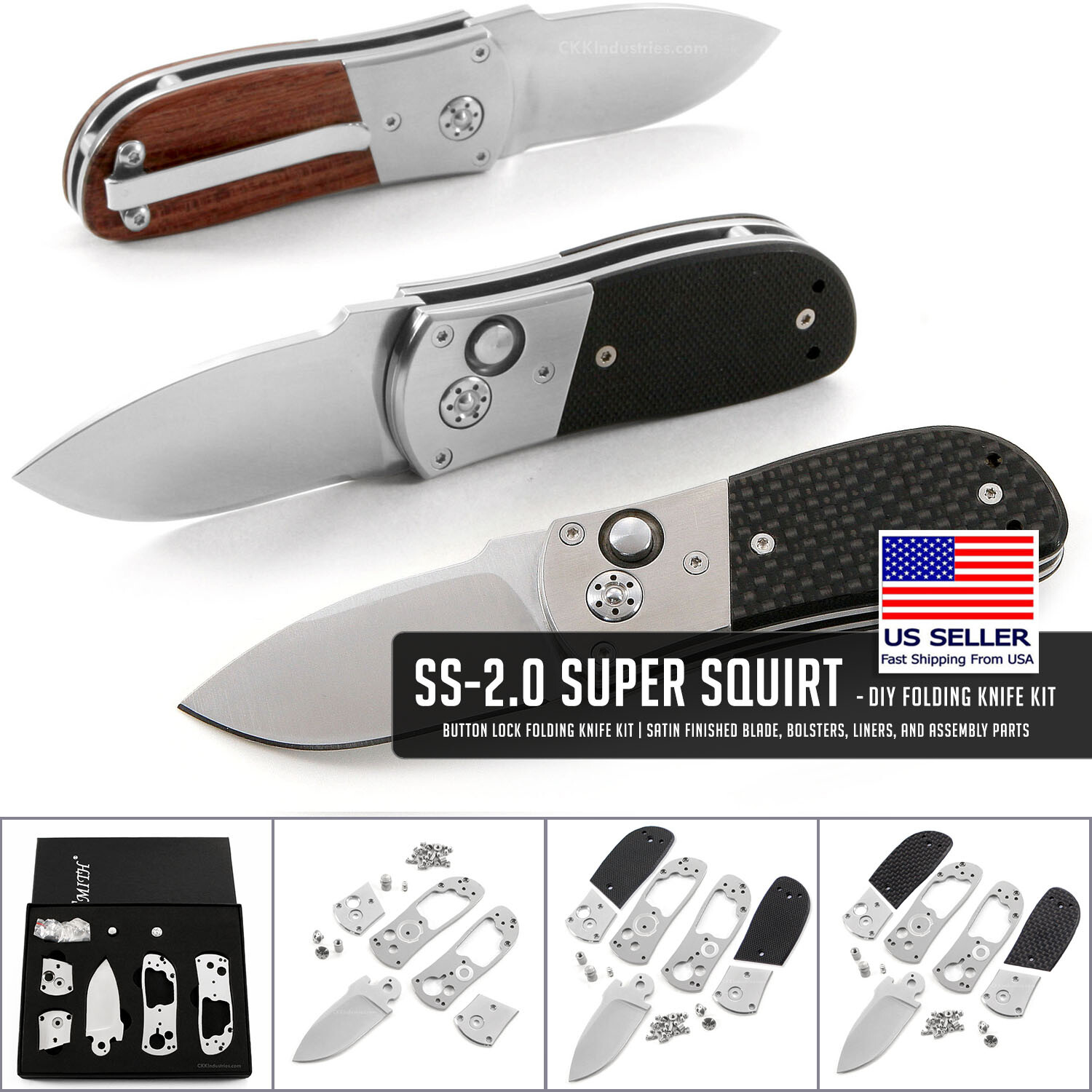 SS-2.0 – DIY Folding Knife Making Kit – USA Design