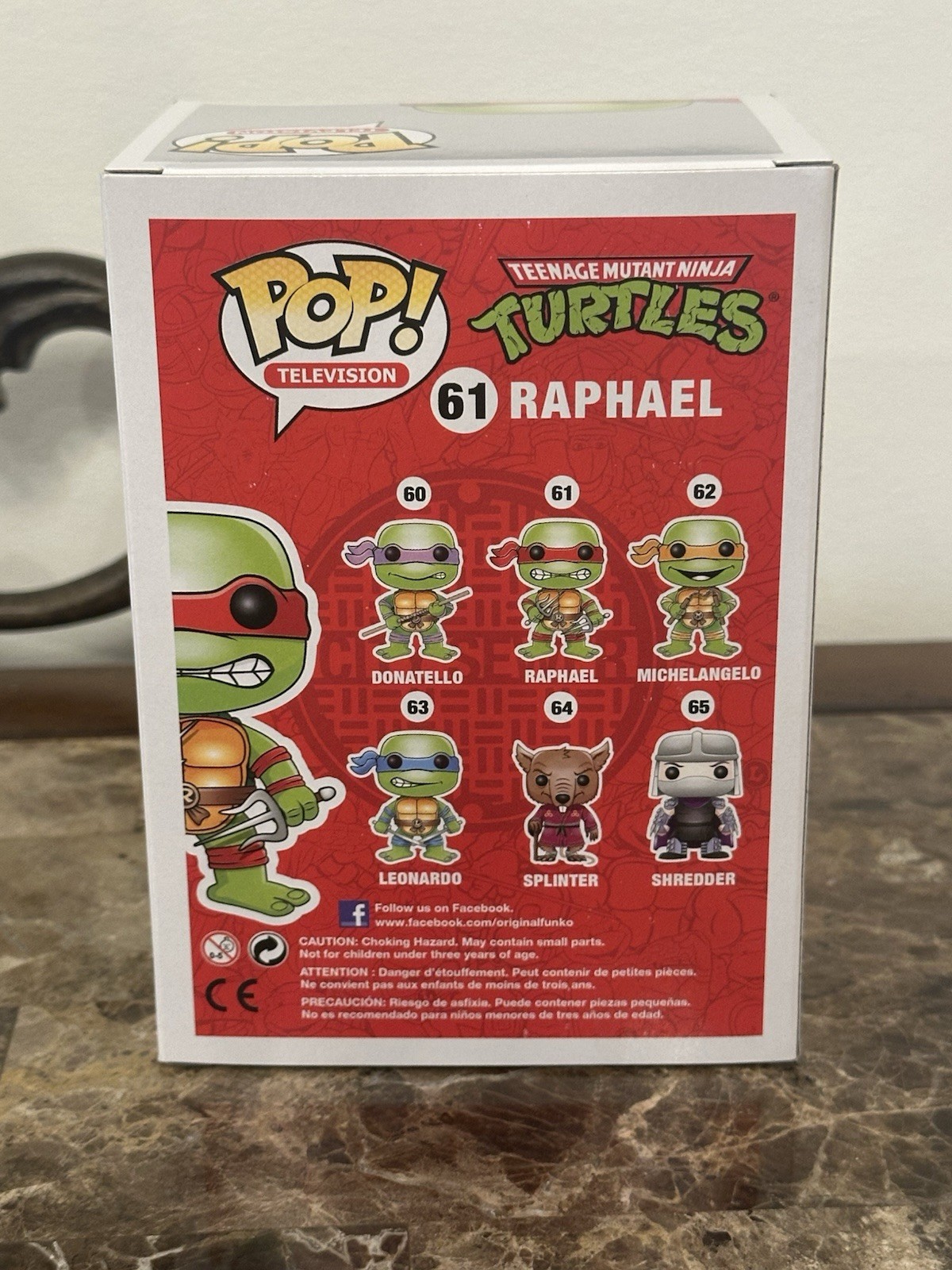 Funko Pop! TMNT #61 Raphael(Grayscale) Alamo City Comic Con 2000 Pcs W/Protector