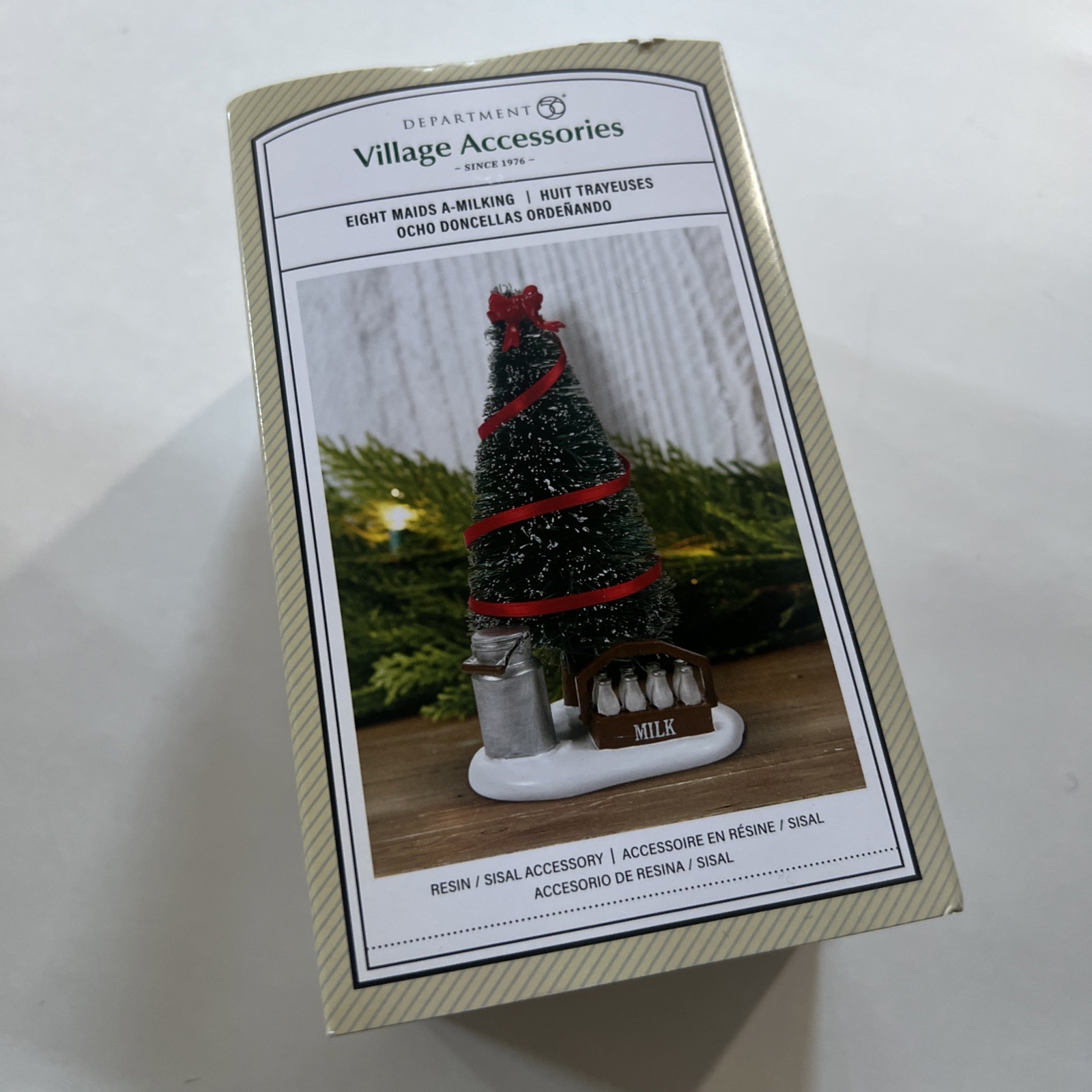 Dept 56 Eight 8 Maids A Milking Tree 6011471 Accessory 12 Days Of Christmas 5″