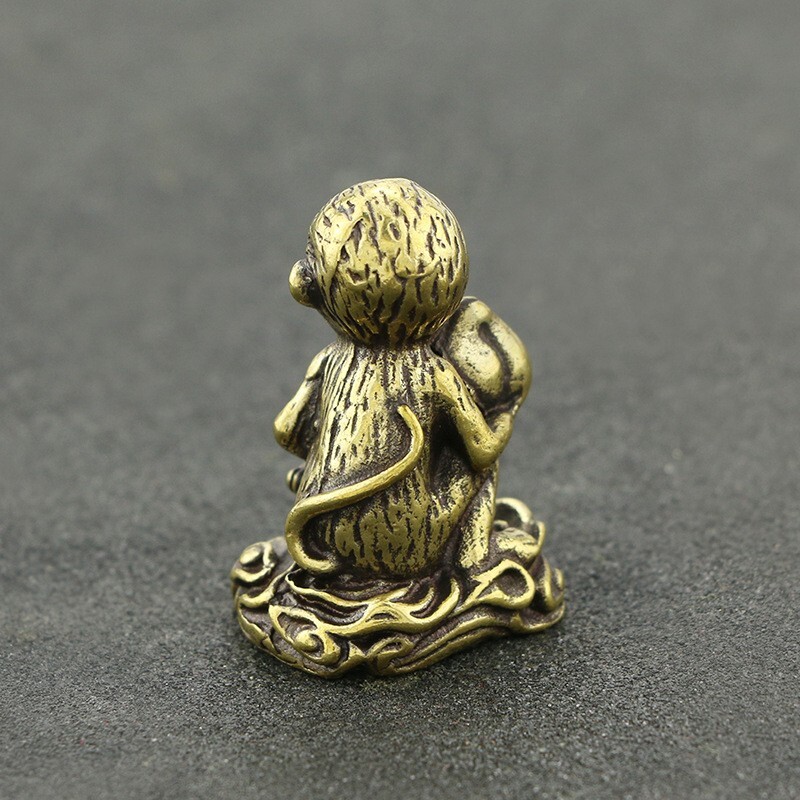 Handmade pure copper Monkey antique decorative handicraft collection ornaments