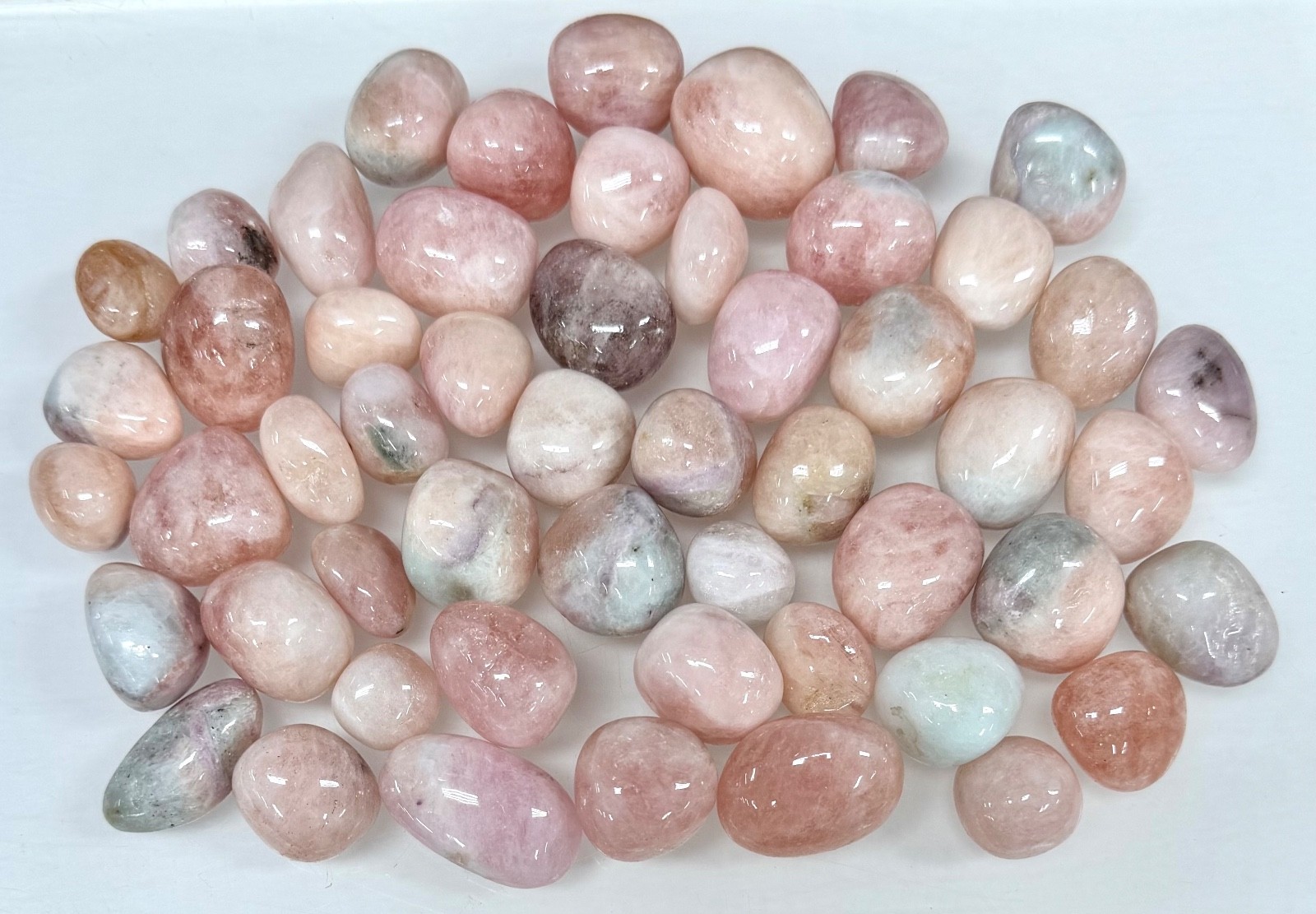 Wholesale Lot 1 Lb Natural Pink Morganite Tumble Healing Energy