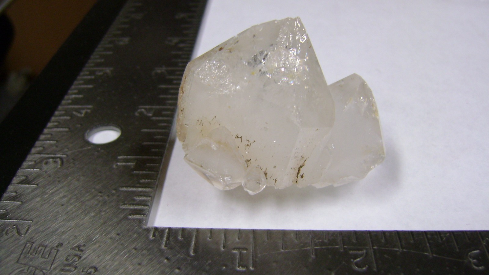 1 3/4″ X 2 1/ 2″ Double Terminated Quartz Crystal w/4 sm points – Ellenville, NY