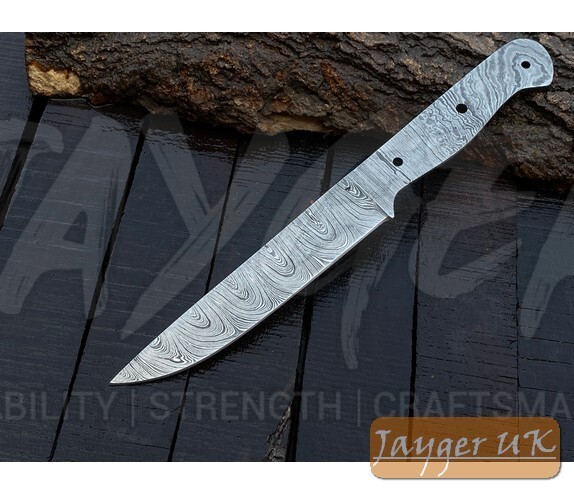 Handmade Kitchen Knife Blade-Damascus Steel heat treated Blank-Steak Knife-K10