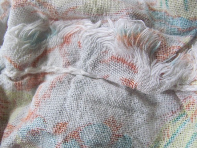 Vintage authentic faded novelty feed sack still in original sack form repurpose