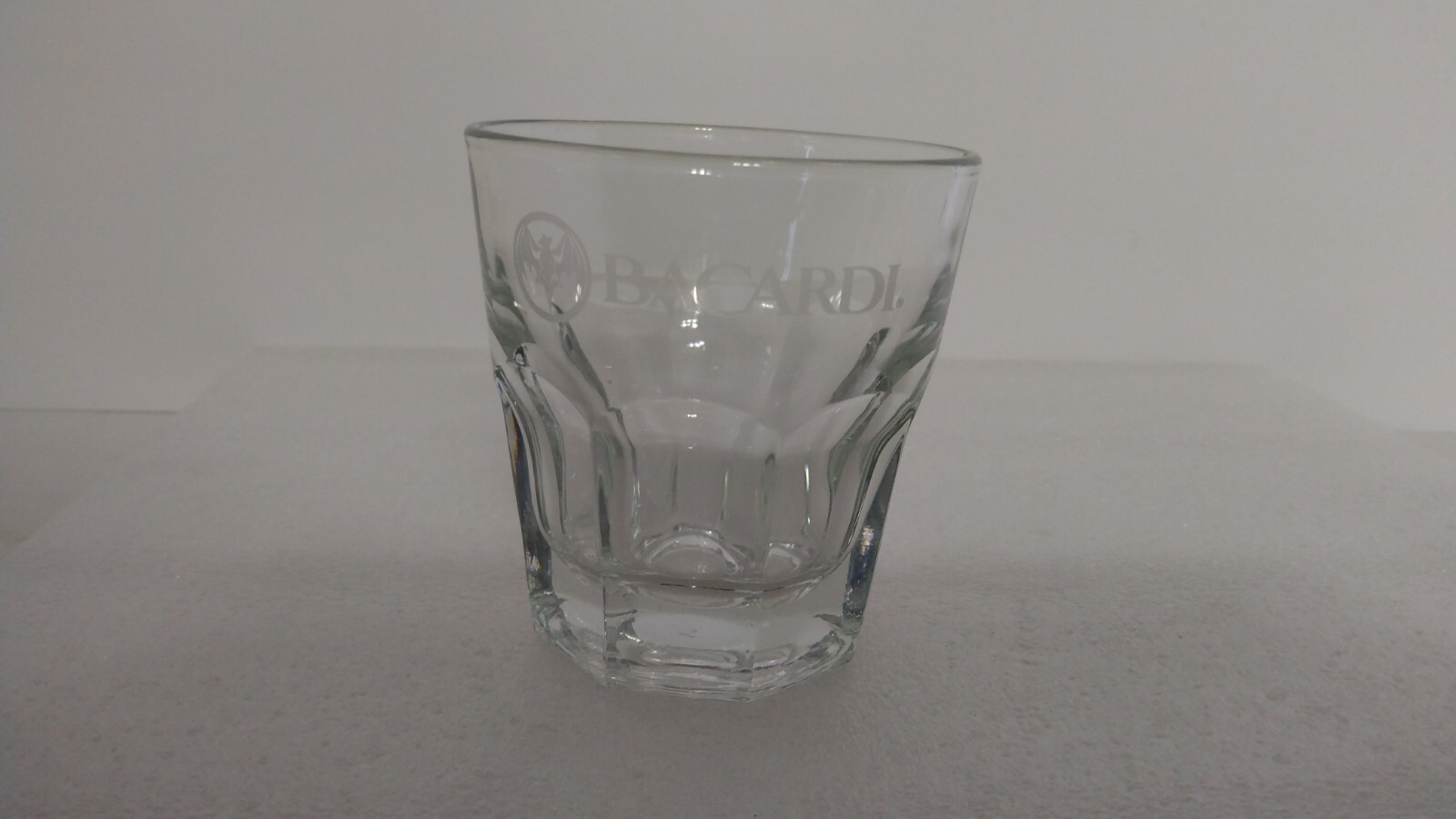 Barcardi Rum Etched Bat 5 Oz Drink Glass Libbey Glassware Barware
