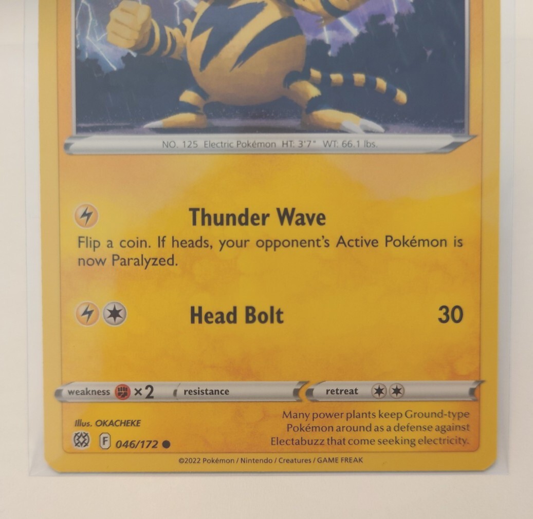 Pokémon TCG Electabuzz Sword & Shield: Brilliant Stars 046/172 Non Holo