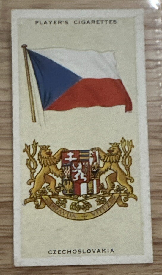 1936 Czechoslovakia John Players & Sons Cigarettes National Flags and Arms