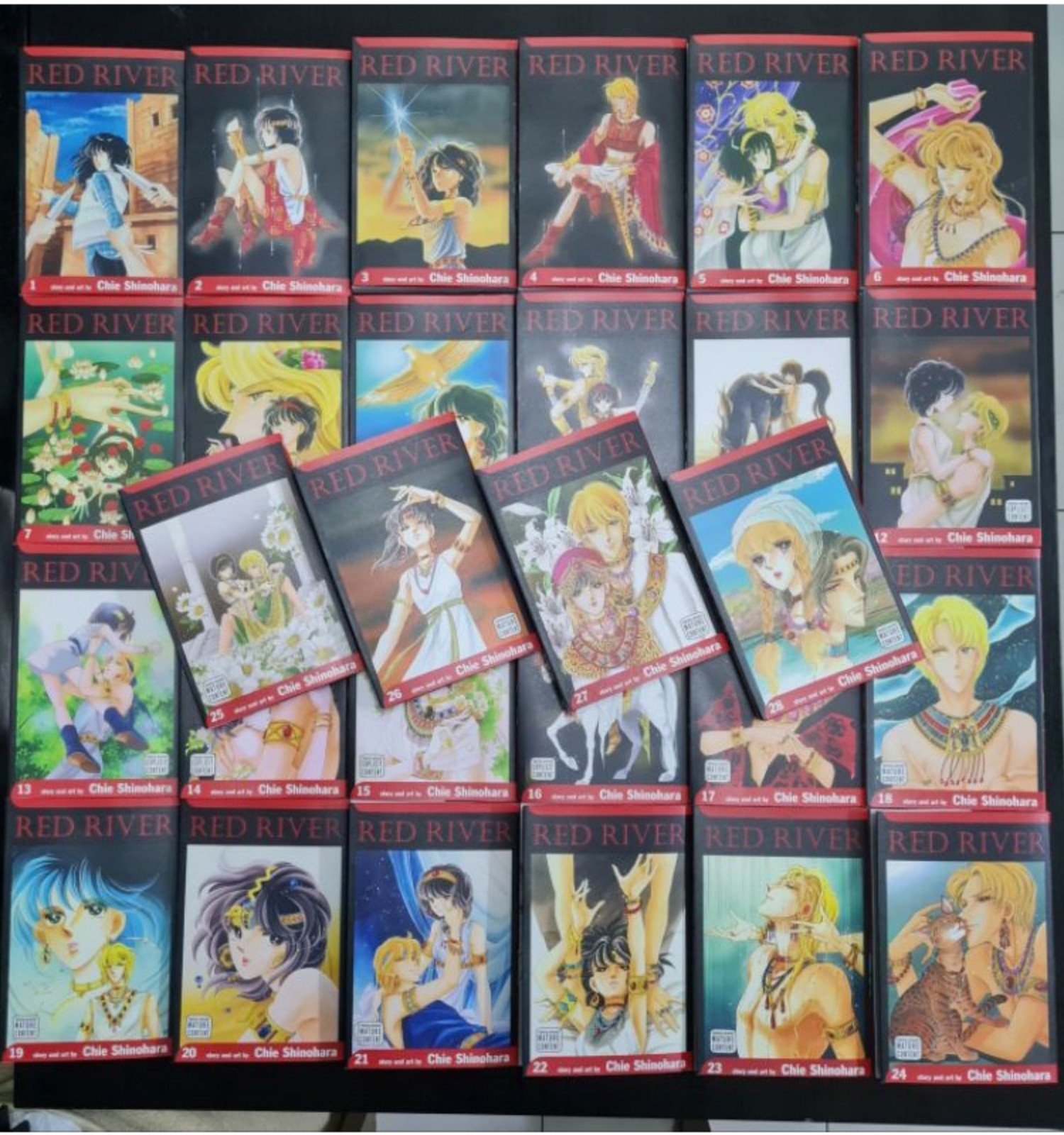 New English Manga Red River Chie Shinohara Volume 1-28(END) Loose Set Comic Book