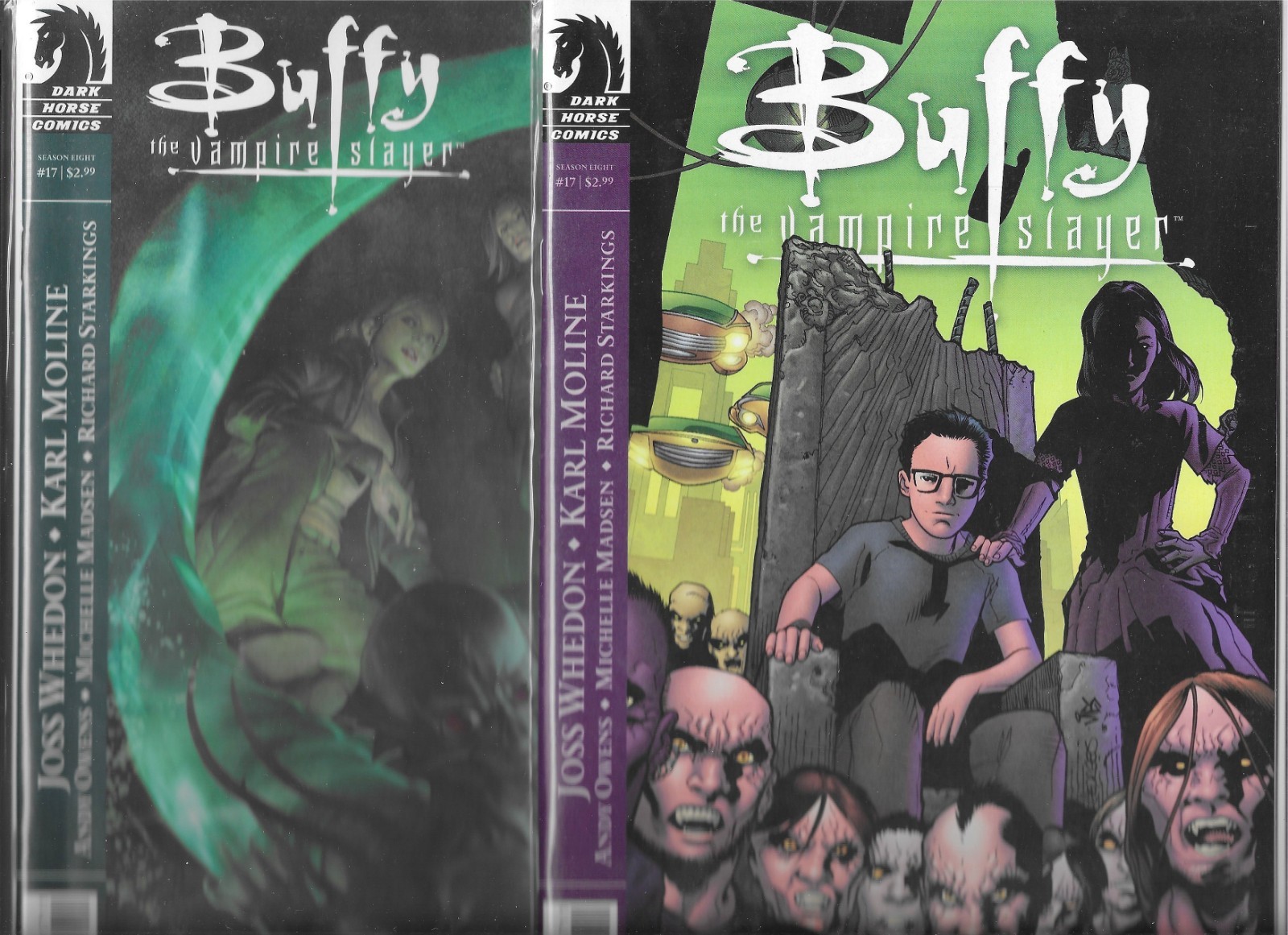 BUFFY THE VAMPIRE SLAYER SEASON EIGHT 8 LOT -#17 REGULAR & VARIANT COVER (NM)