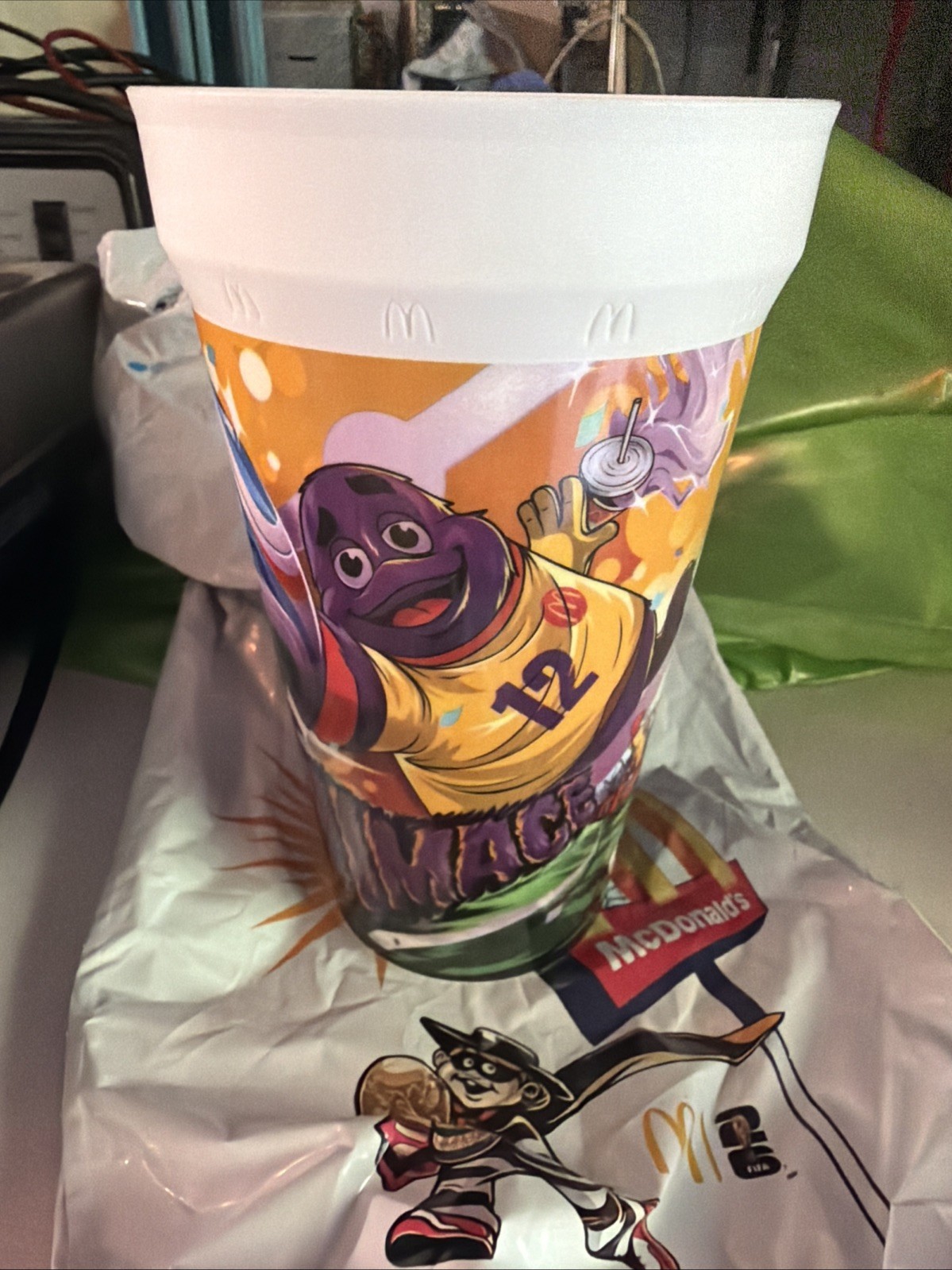 2026 McDonald’s FIFA World Cup Adult Happy Meal Grimace (OPENED)
