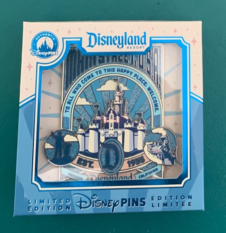 2026 Disneyland Est. 1955 Main Street USA Castle Disney Jumbo Pin LE 3000