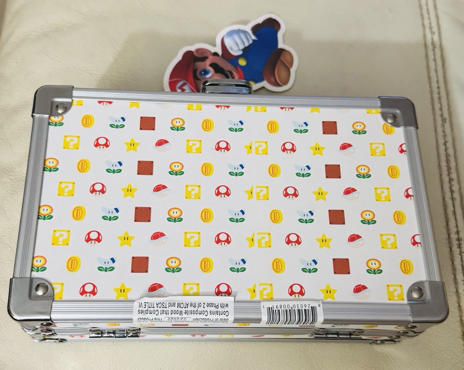 SuperMario-Lock Box-Storage Case-Nintendo Toad/Luigi-NEW w/Tags & Keys