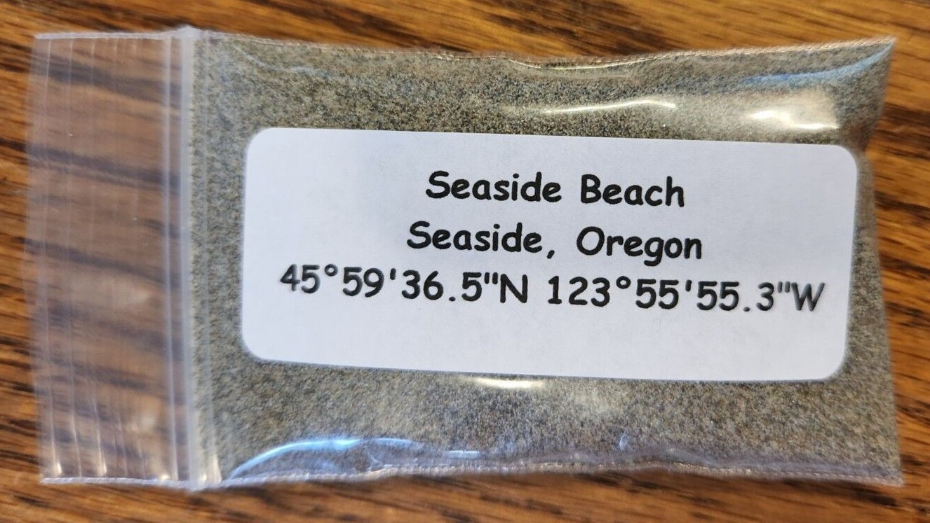 Seaside Beach Sand Sample Seaside Oregon Clatsop County Apx. 30ml
