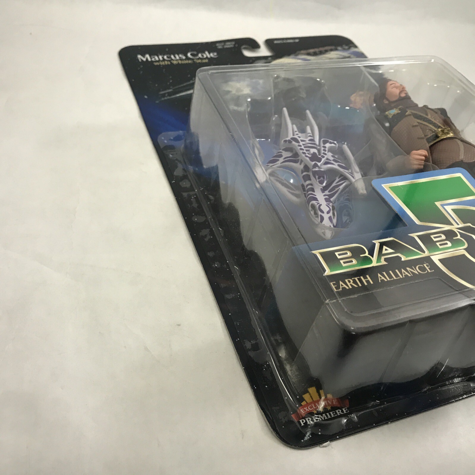 BABYLON 5 MARCUS Cole Action Figure with WHITESTAR WB Toy 1997 MOC New