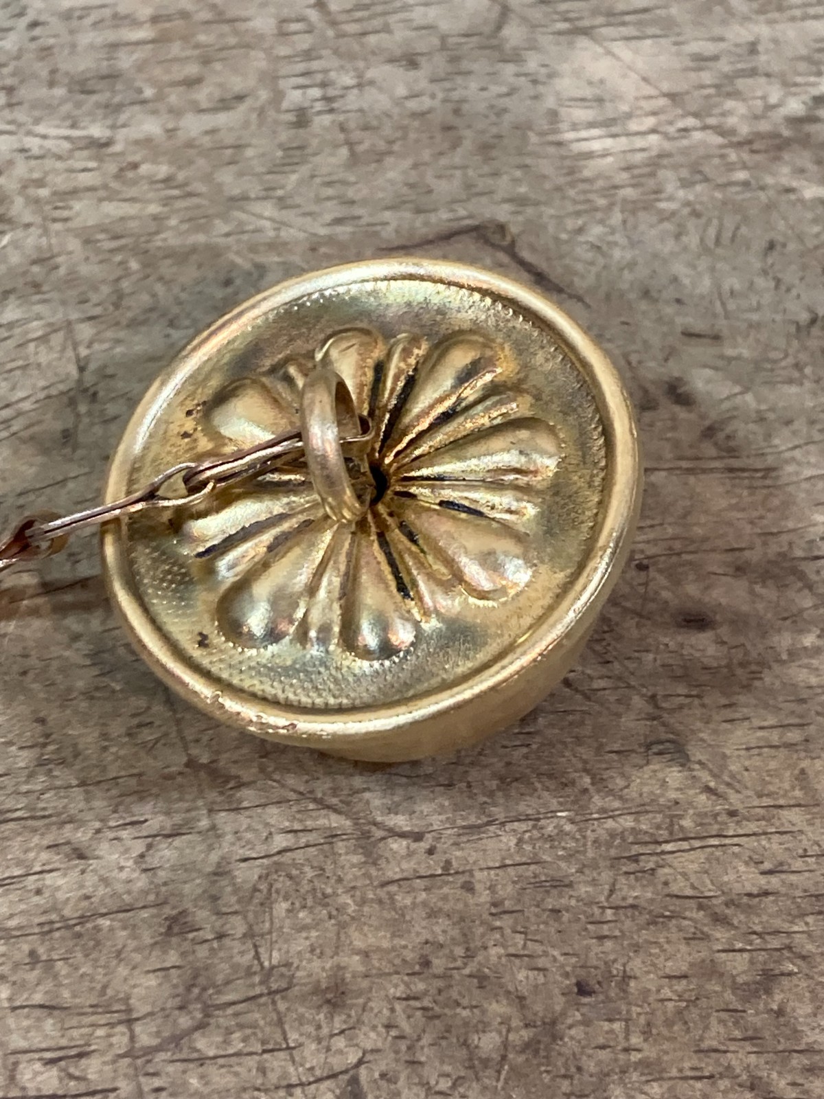 Perfection 500 Oil Heater Burner – Fuel Filler Plug Cap and Chain – Brass