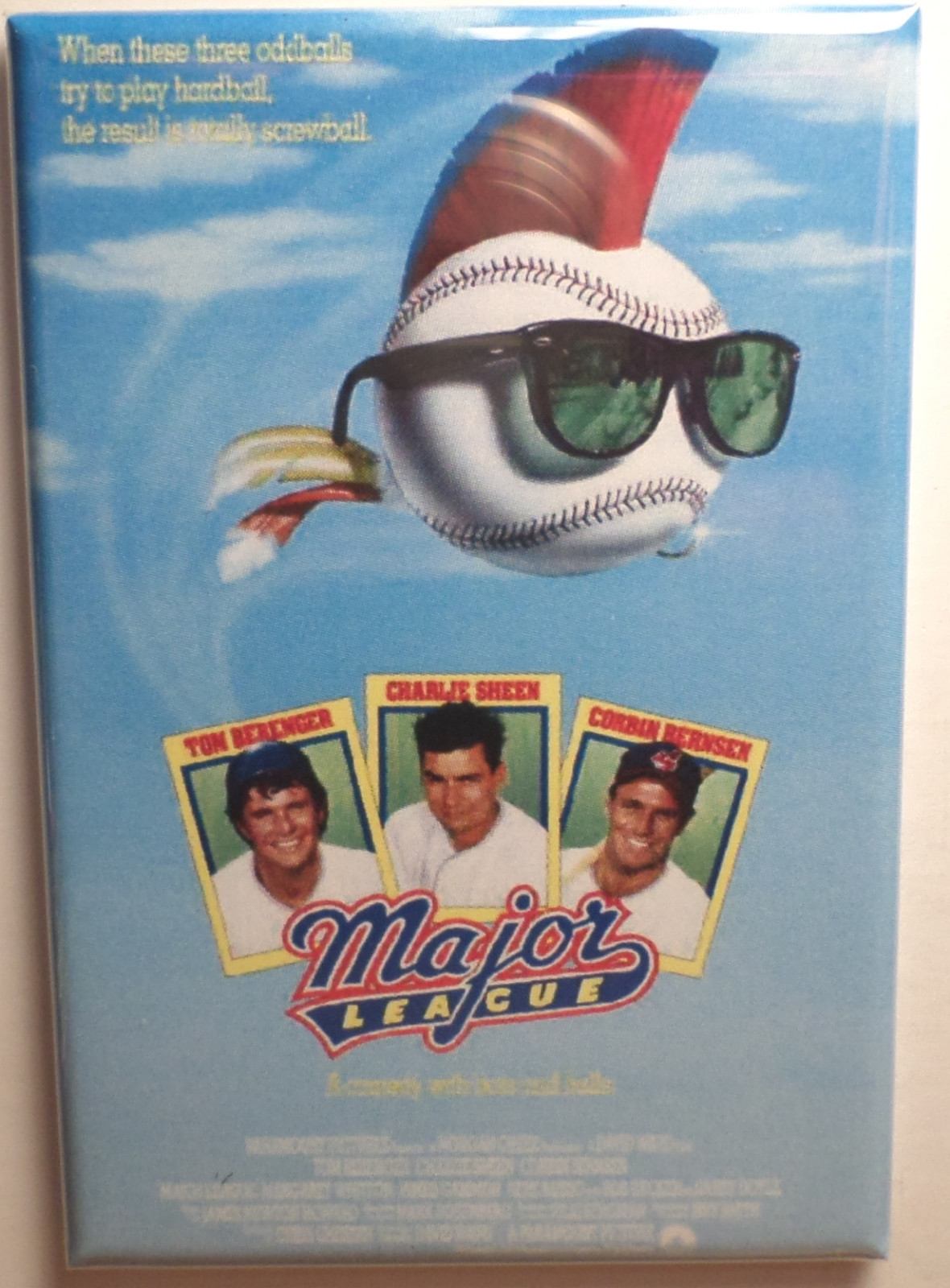 Major League Movie Poster MAGNET 2″ x 3″ Refrigerator Locker