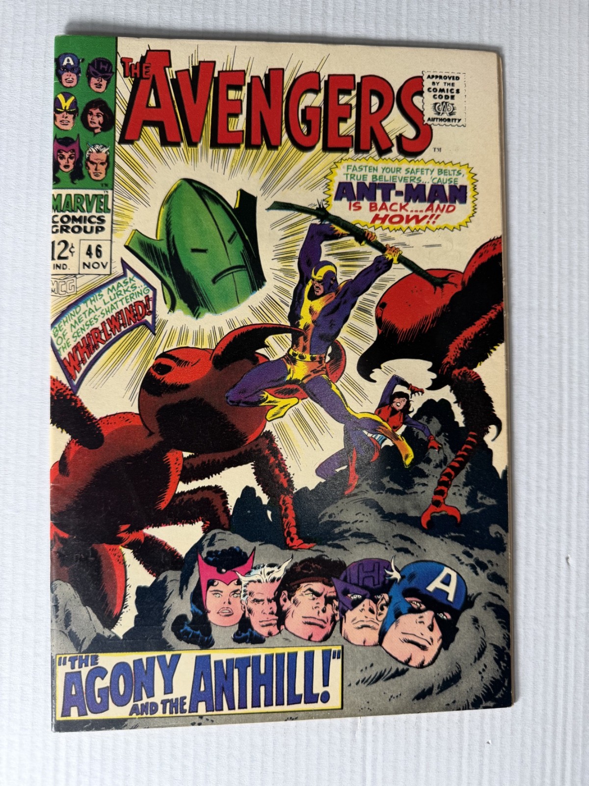 Avengers #46 1967 Raw Complete See Photos Approx 6.5 Box 105