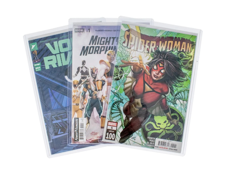 BCW (New) 5 Pack – Comic Book Top Loader – Current/Modern Rigid PVC Holder