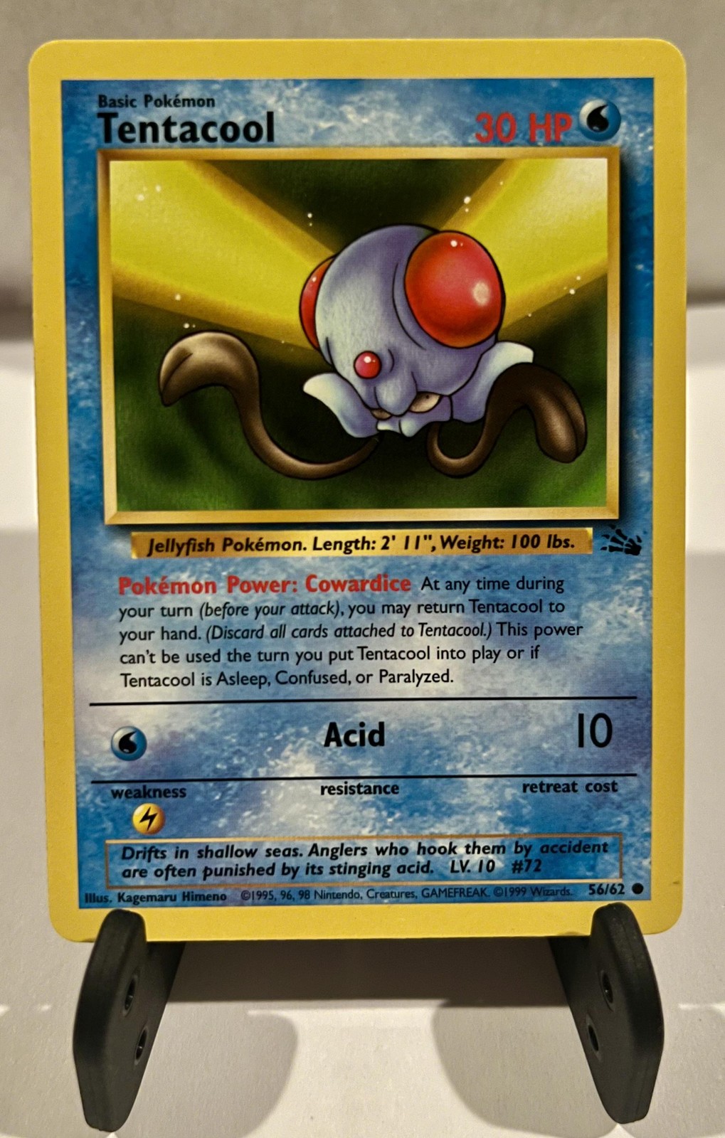 1999 Pokemon Fossil #56/62 Tentacool WoTC – NP / Vintage TCG