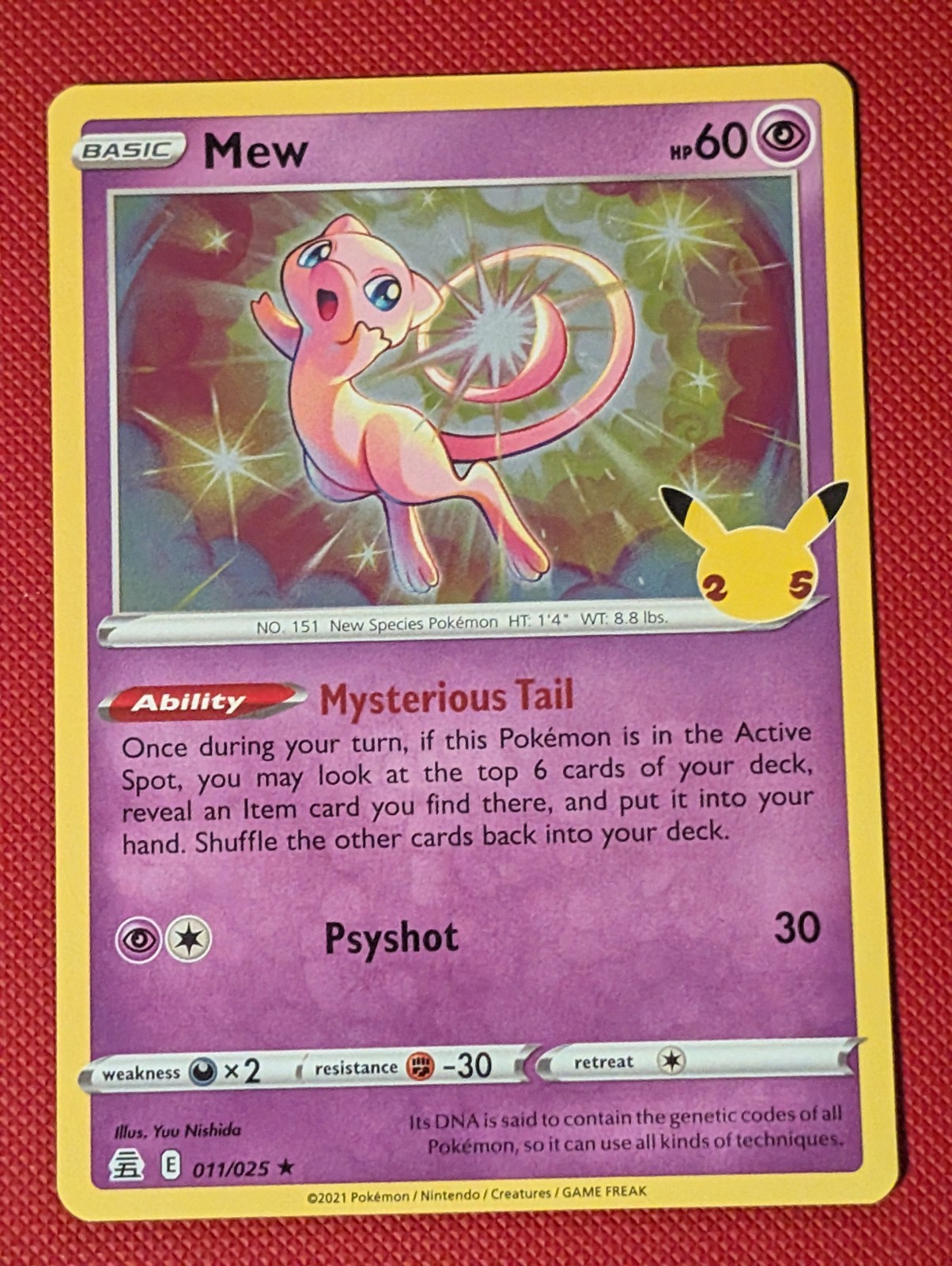 Pokemon – Mew – 011/025 – Celebrations NM