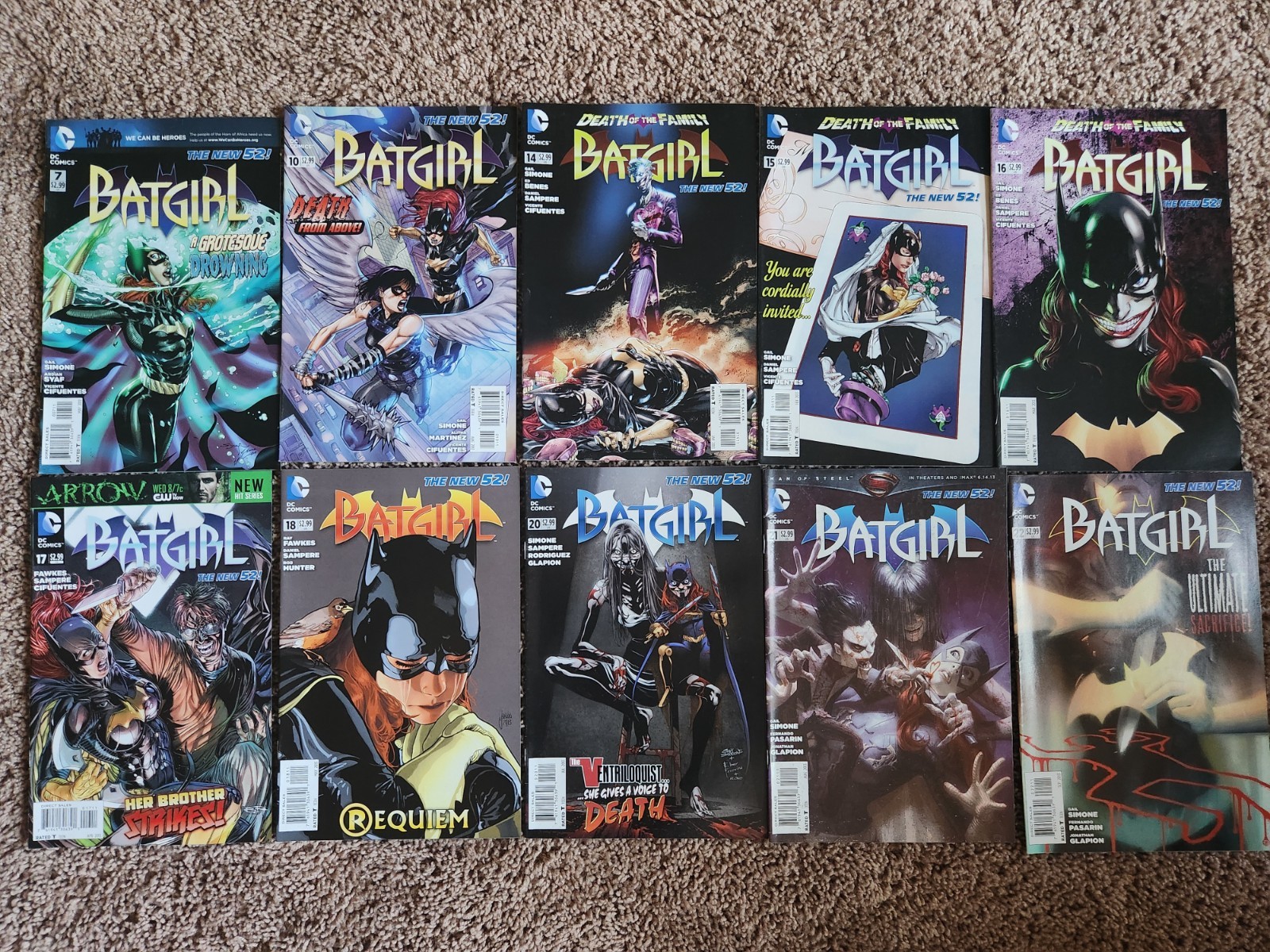 Lot Of 10 Batgirl Comics. DC Comics. Gail Simone