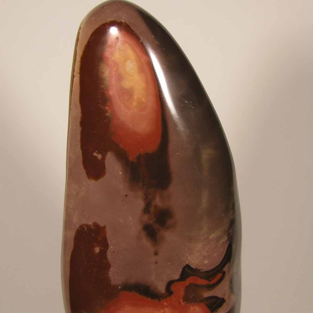5.4″ POLYCHROME JASPER Gemstone Polished Freeform Standup – Madagascar – 1.6 lbs