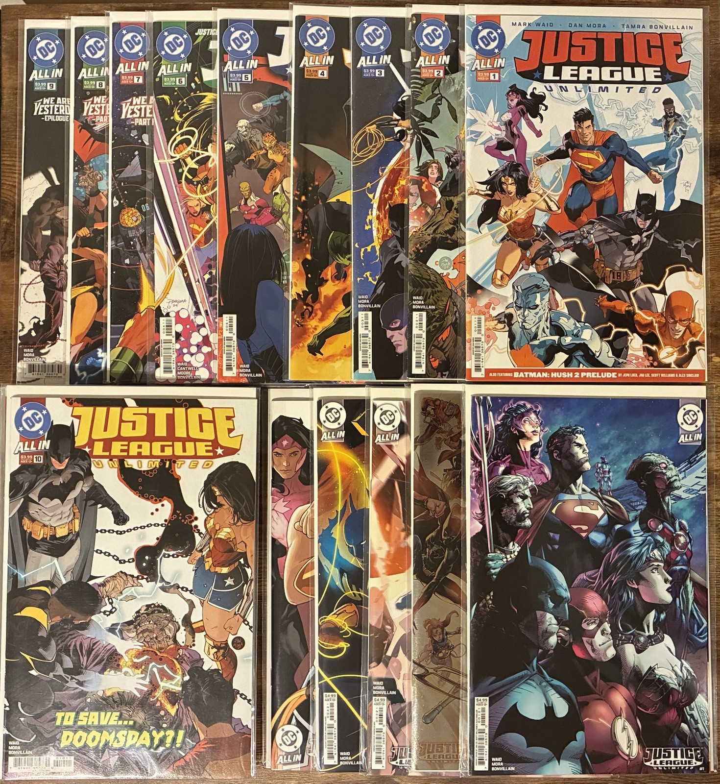 Justice League Unlimited #1-20 Mark Waid Dan Mora 26 Issue Lot with Variants