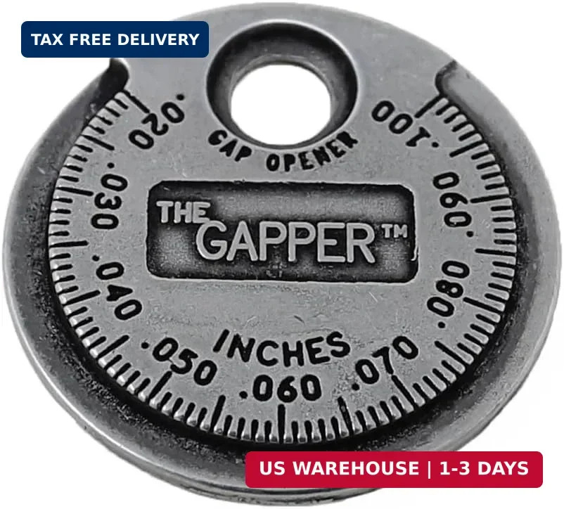CTA Tools 3235 Spark Plug Gapper: Coin-Style Spark Plug Gap Tool, 0.020″-0.100″