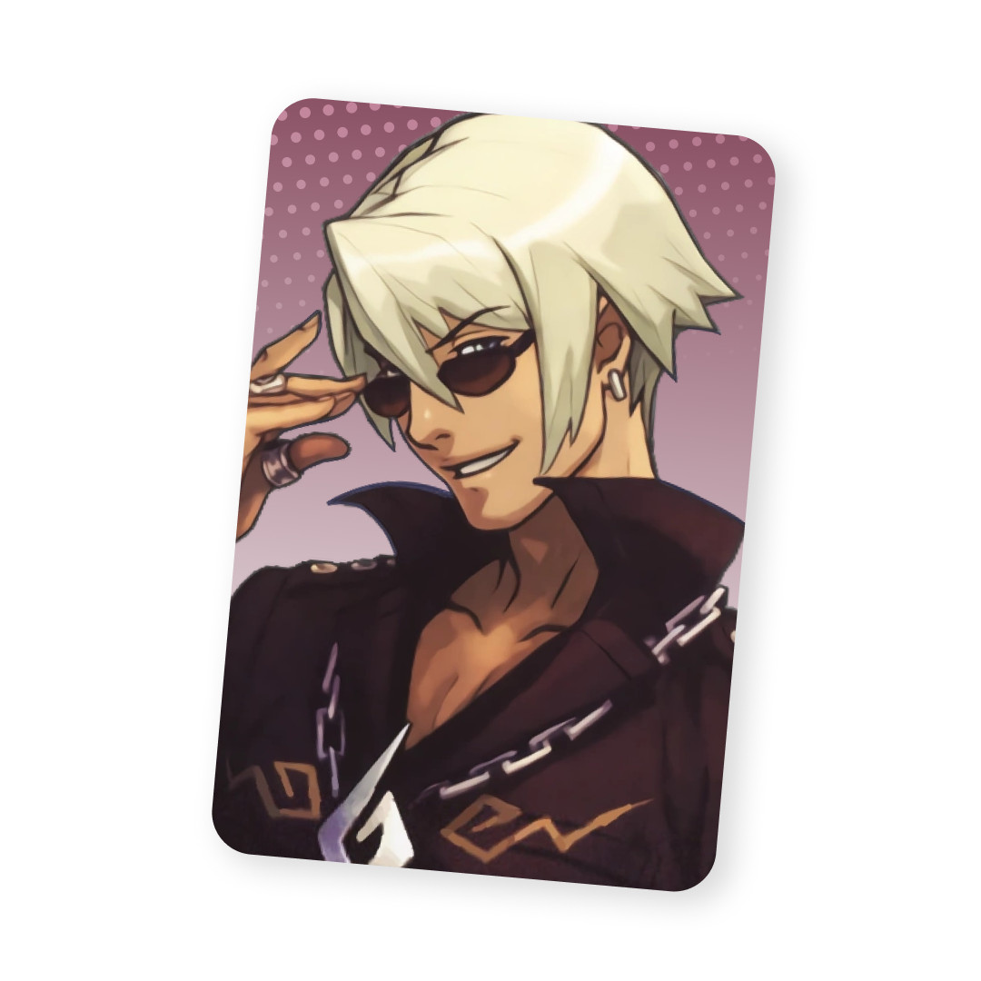 Ace Attorney Teenage Klavier Gavin Photo Card Glossy Rounded 5.5cm x 8.5cm
